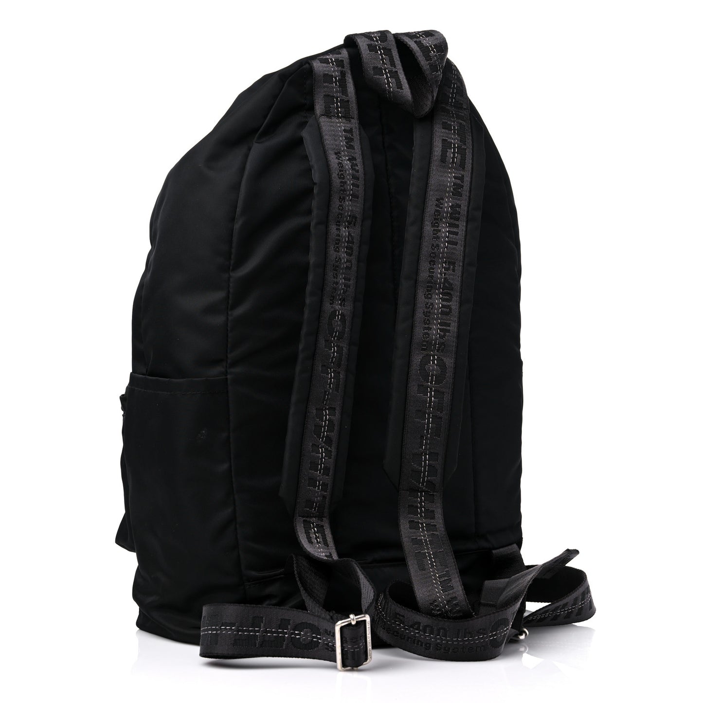 Nylon Logo Backpack Black