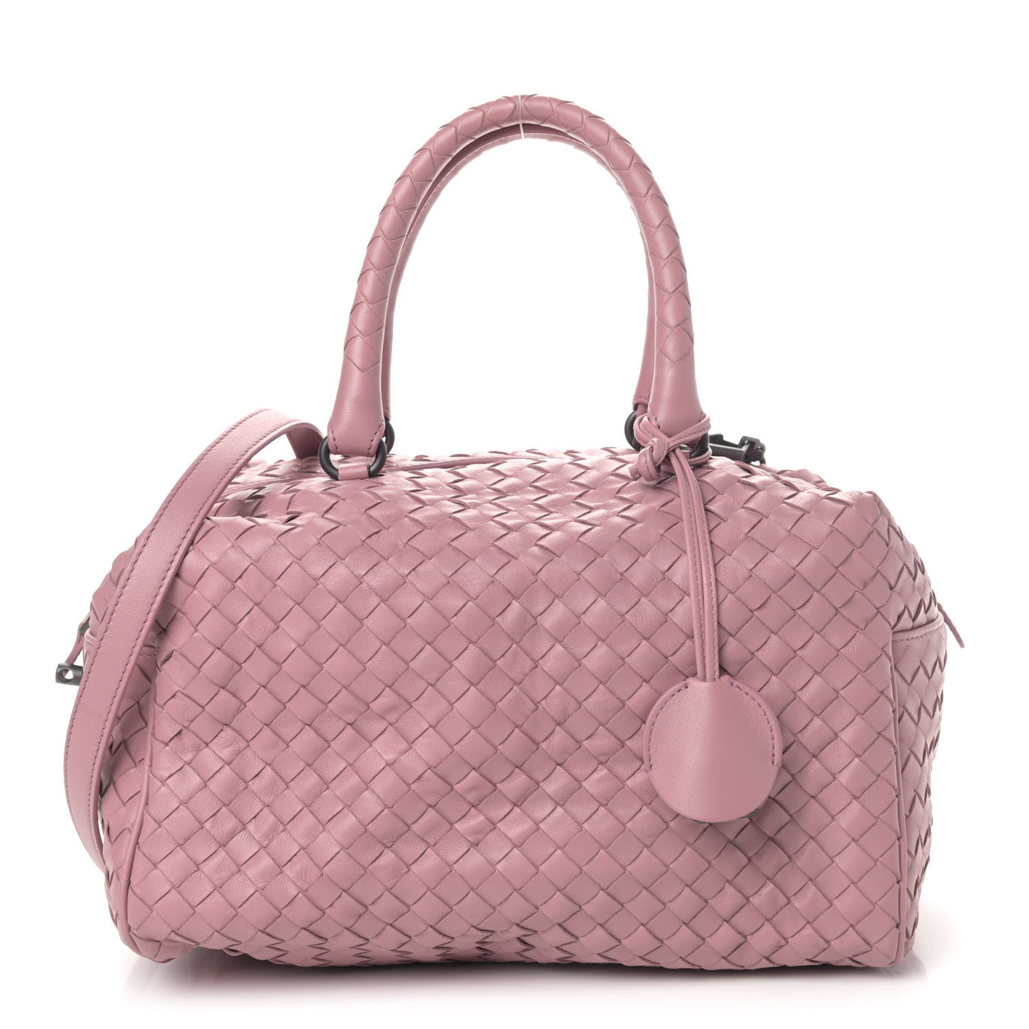 Bottega Veneta Nappa Intrecciato Satchel Dusty Rose 1 of 4