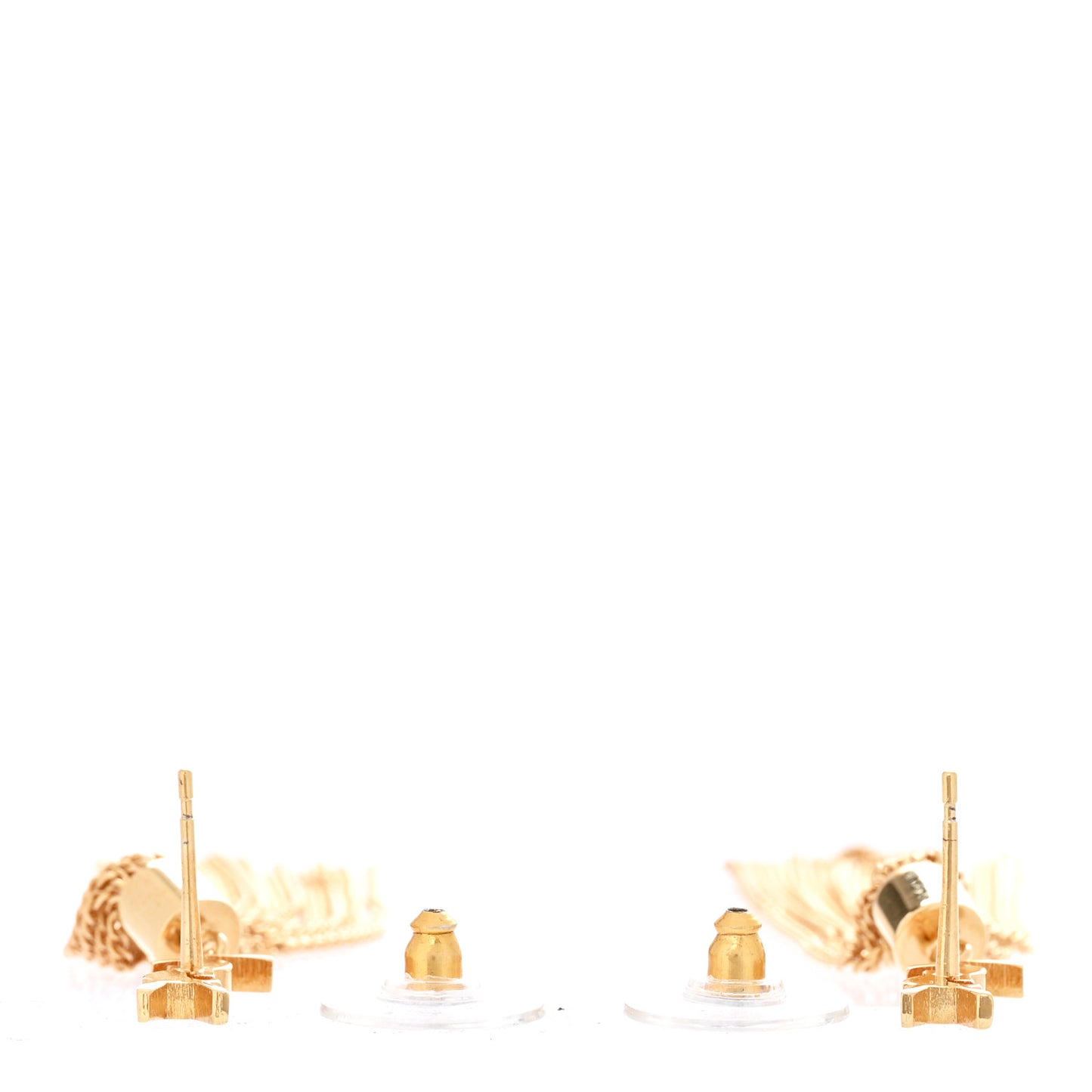 Metal Monogram Loulou Tassel Earrings Gold