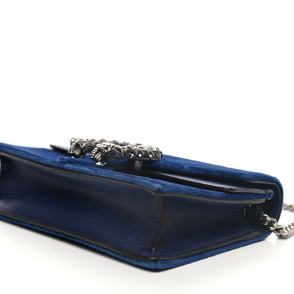 Gucci Velvet Super Mini Dionysus Shoulder Bag Cobalt 9 of 11