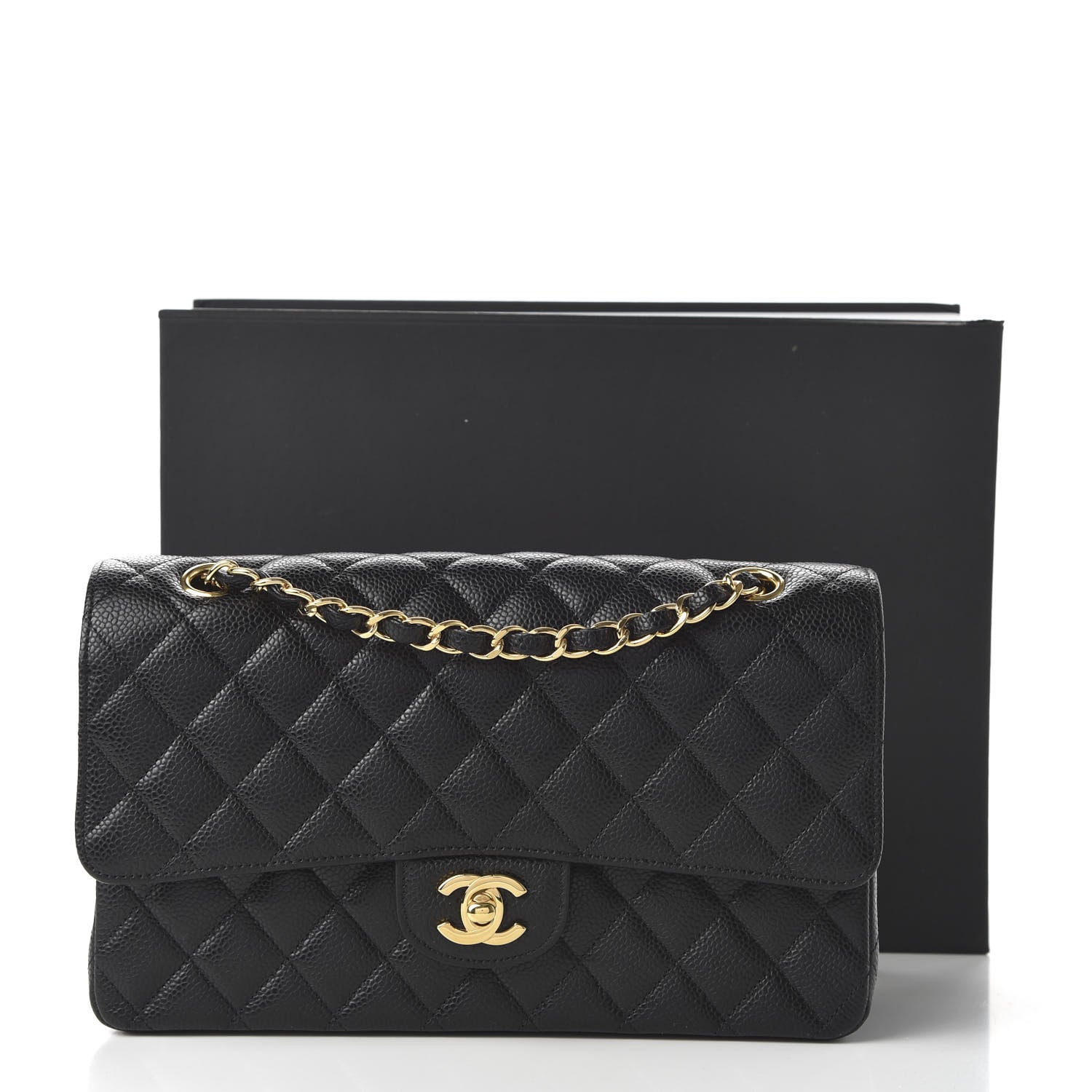 Chanel Caviar Quilted Medium Double Flap Black 11 of 11