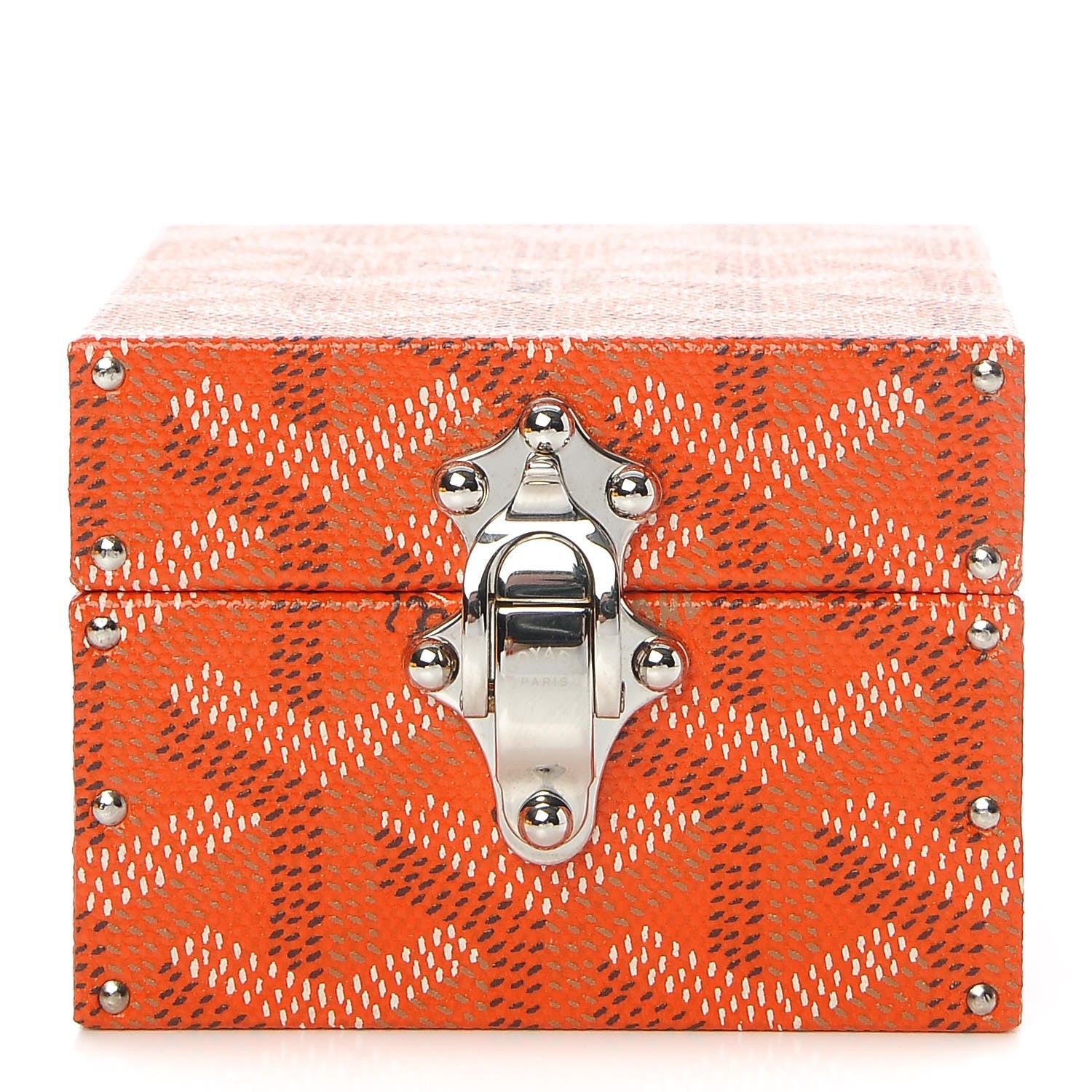 Goyard Goyardine Regence Mini Trunk Orange 1 of 9