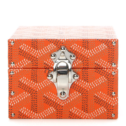 Goyard Goyardine Regence Mini Trunk Orange 1 of 9