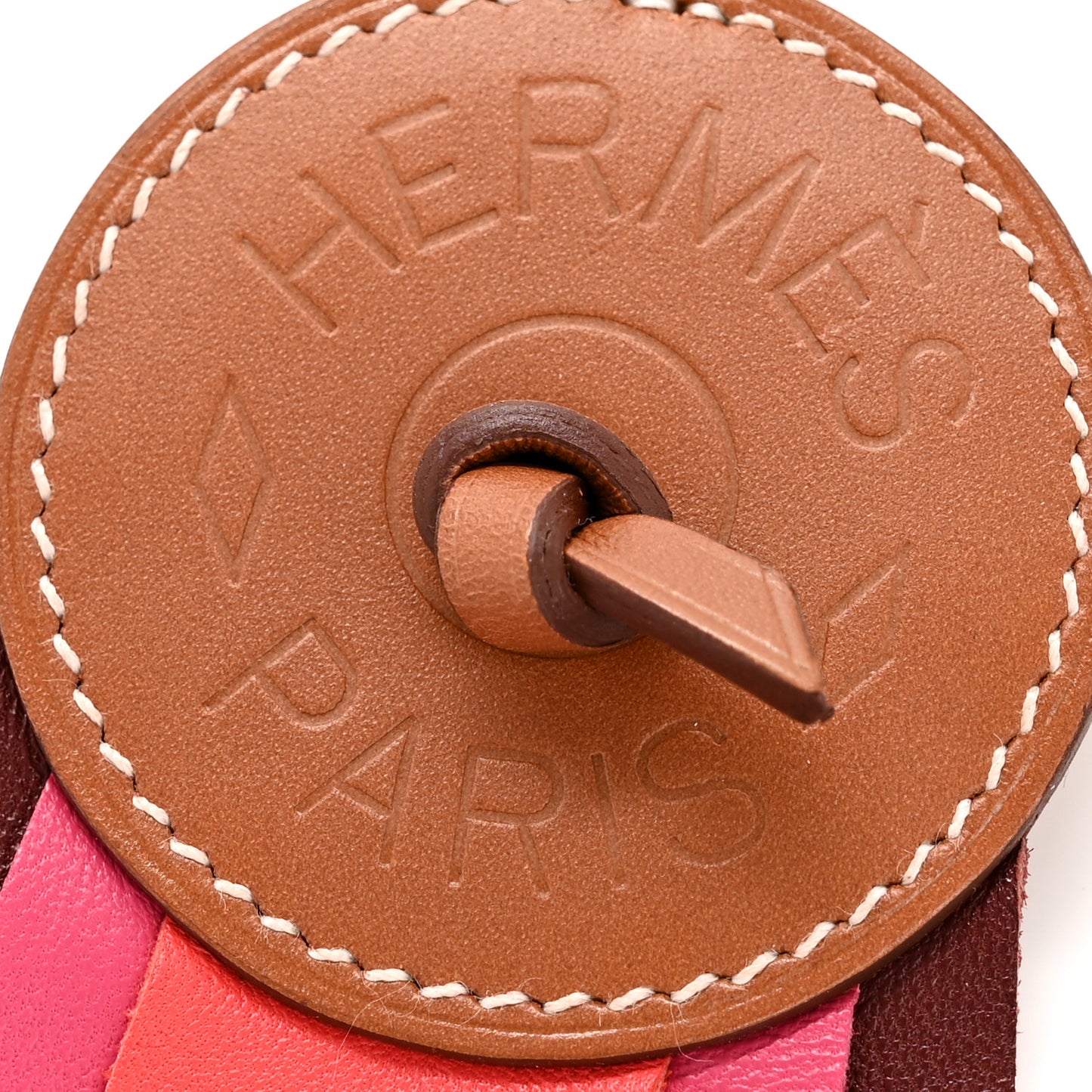 Vache Hunter Milo Lambskin Paddock Flot Bag Charm Rose Shocking Rouge H Rose Jaipur