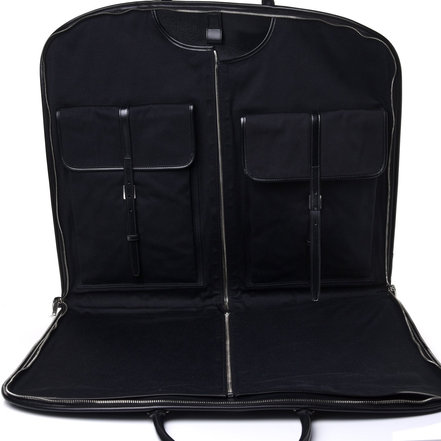 Saint Laurent Calfskin Suit Garment Bag Black 4 of 4