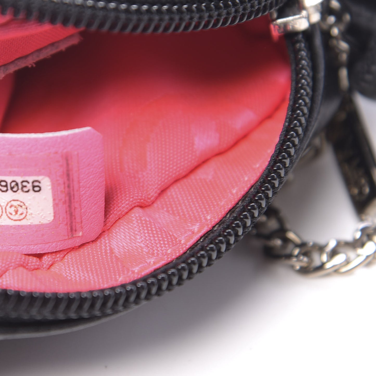 Calfskin Quilted Small Cambon Messenger Black