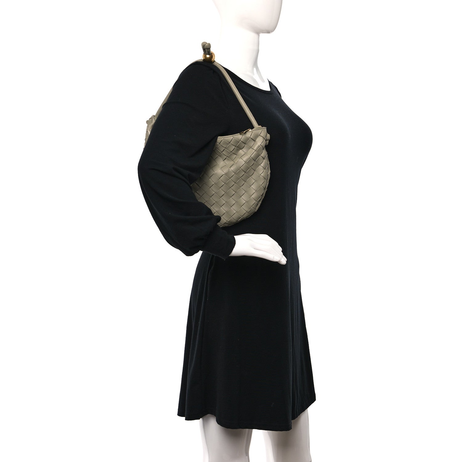 Bottega Veneta Nappa Intrecciato Medium Turn Pouch Travertine 2 of 8