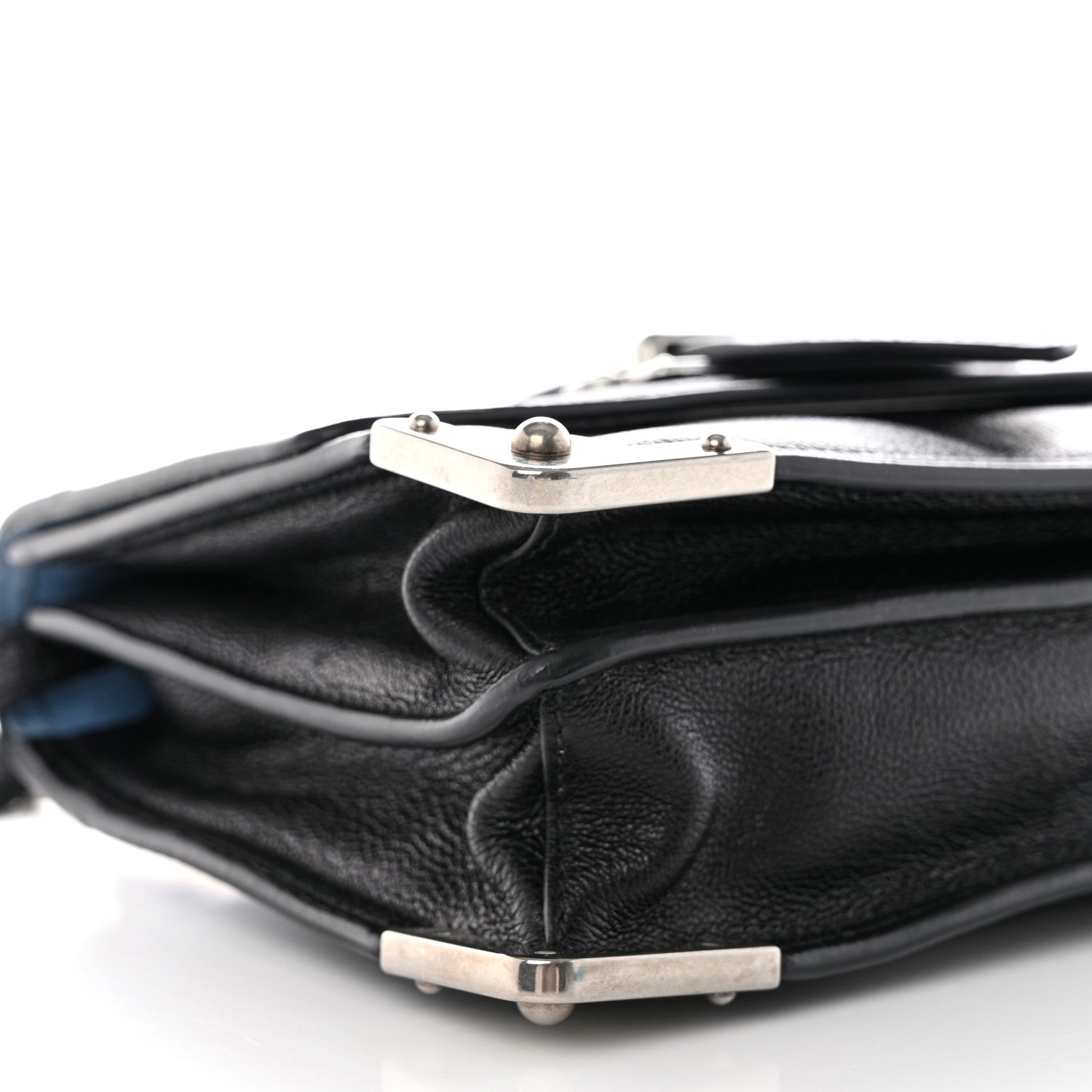 Prada Glace Calf Large Soft Cahier Bag Black Astrale 11 of 13
