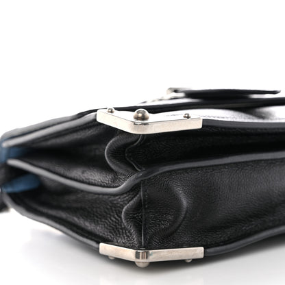 Prada Glace Calf Large Soft Cahier Bag Black Astrale 11 of 13