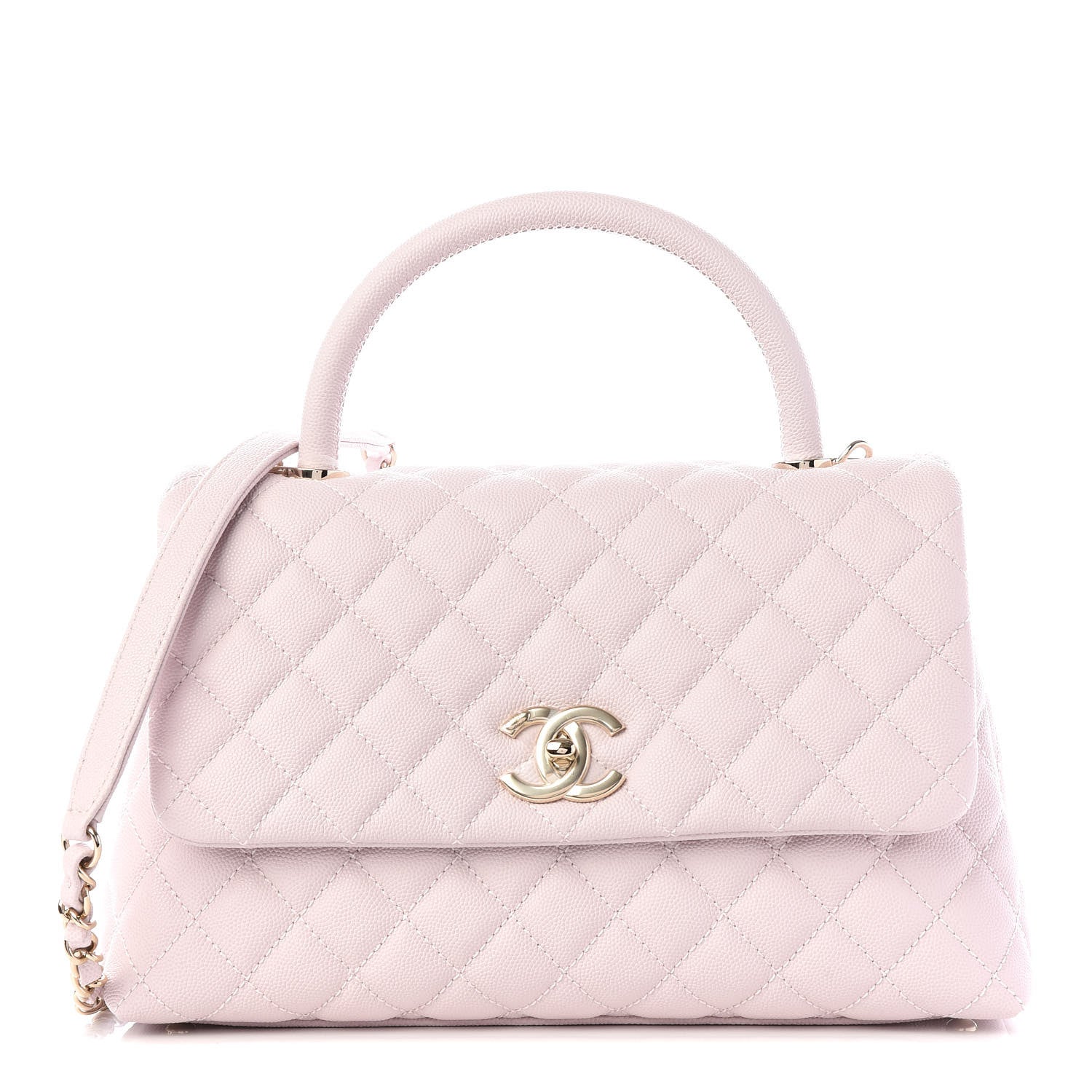 Chanel Caviar Quilted Small Coco Handle Flap Lilas Lilac 1 of 11