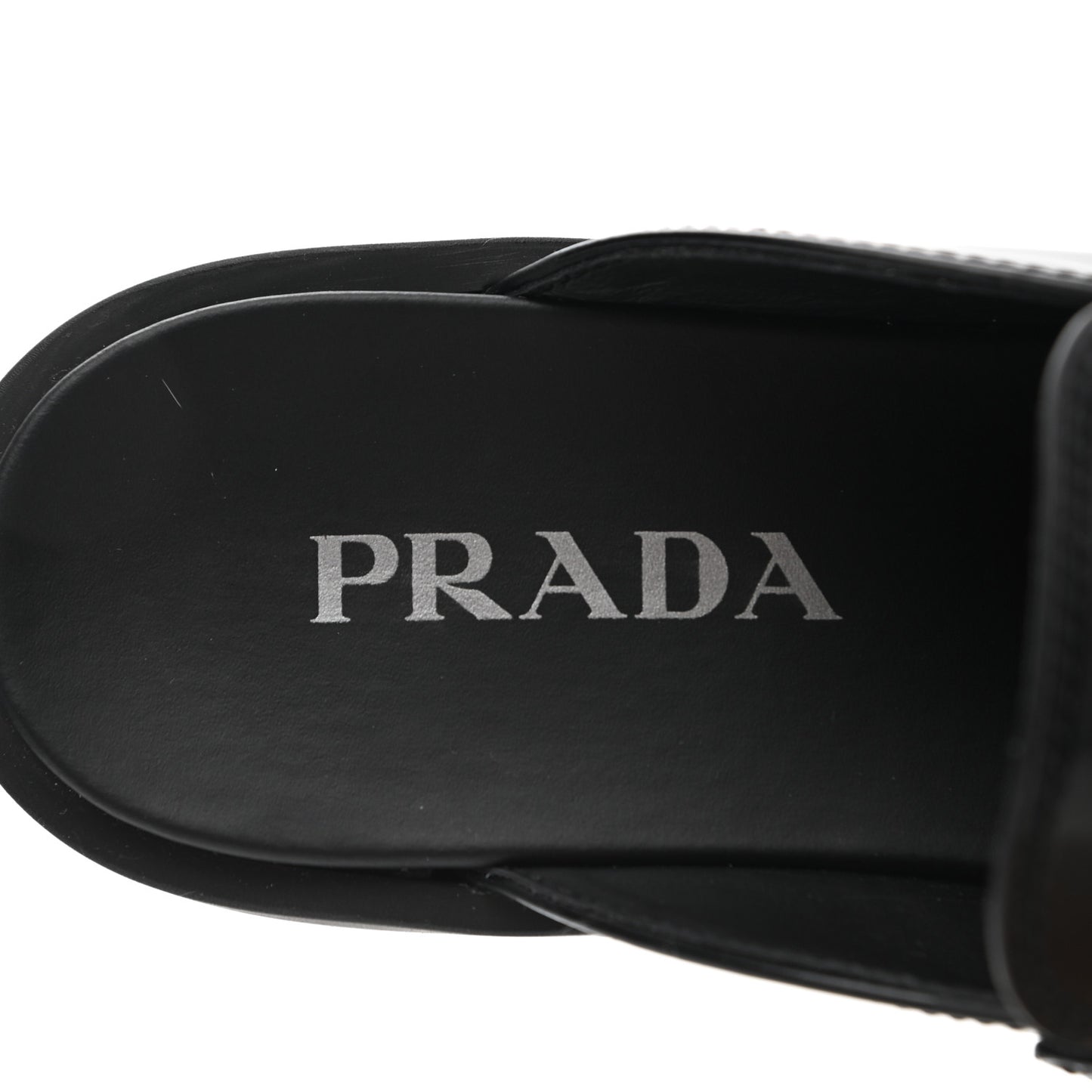 Spazzolato Triangle 40mm Loafer Mules 38 Black