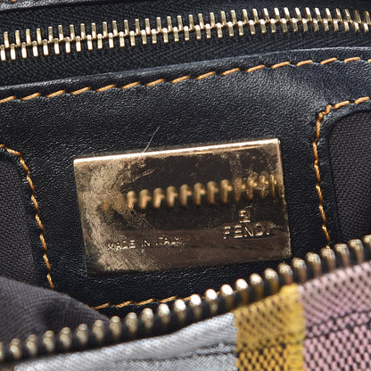 Fendi Pequin Small Chef Chain Hobo Multicolor Rosa Black 8 of 9