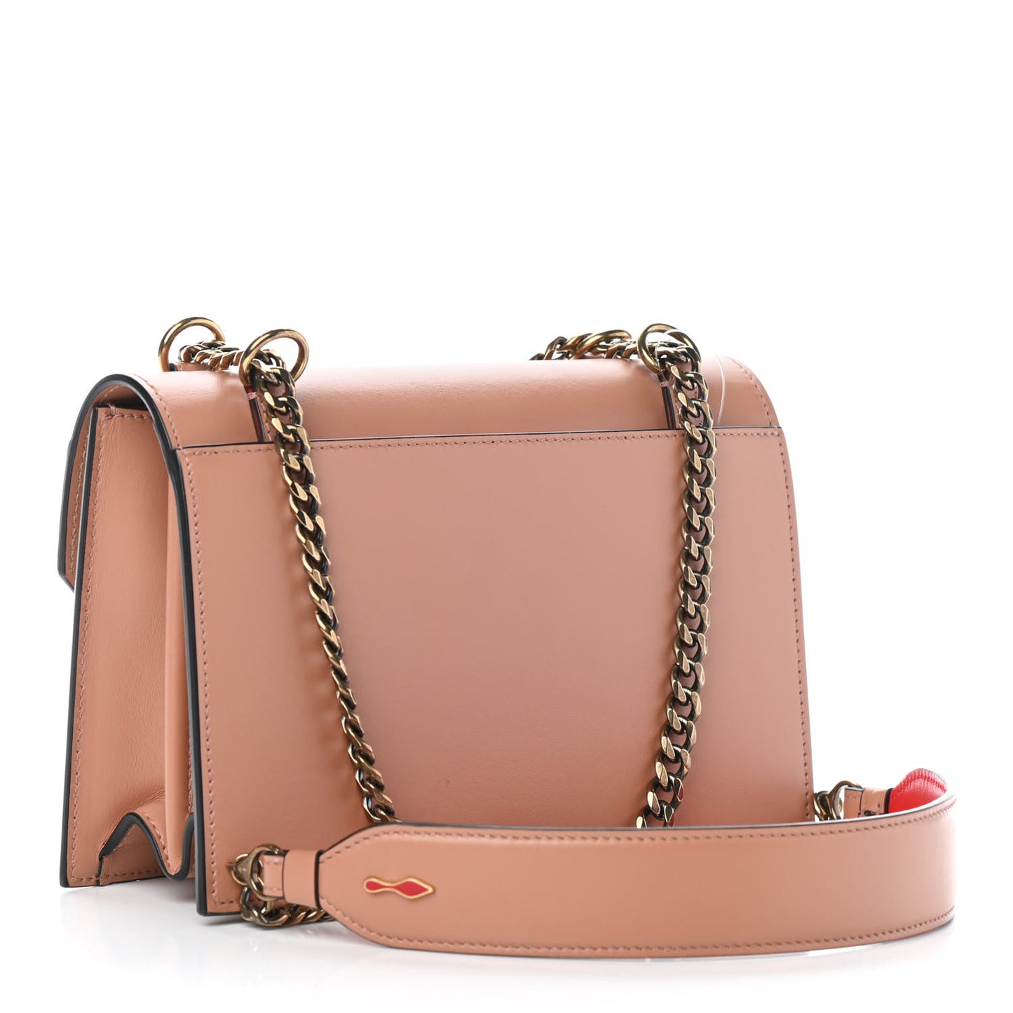 Calfskin Small Elisa Shoulder Bag Nude