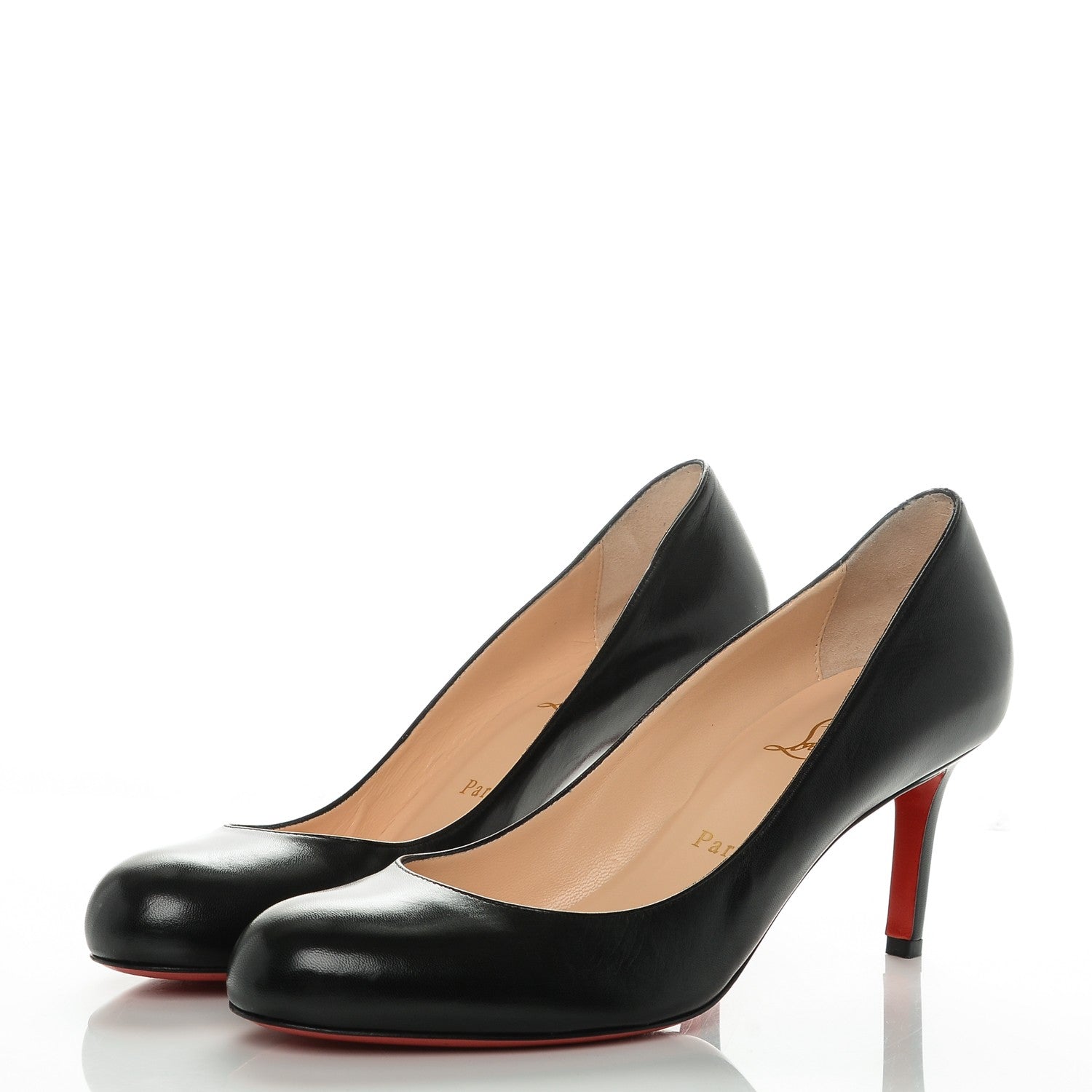 Christian Louboutin Kid Simple 70 Pumps 39 Black 3 of 7