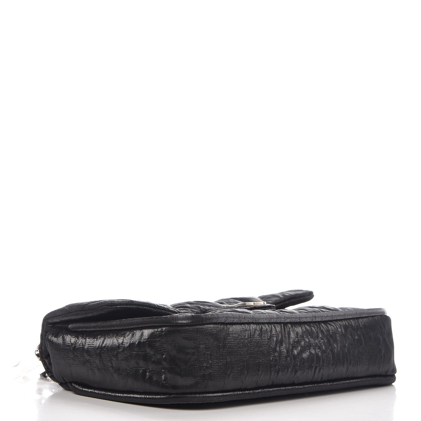 Coated Canvas Quilted Le Marais Flap Black