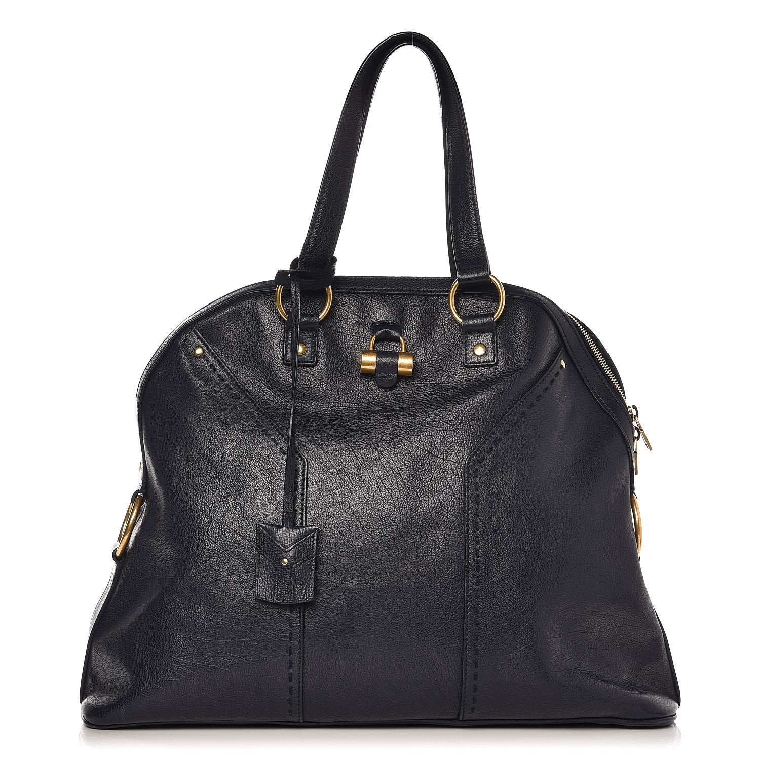 Saint Laurent Calfskin Oversized Muse Navy Blue 1 of 6