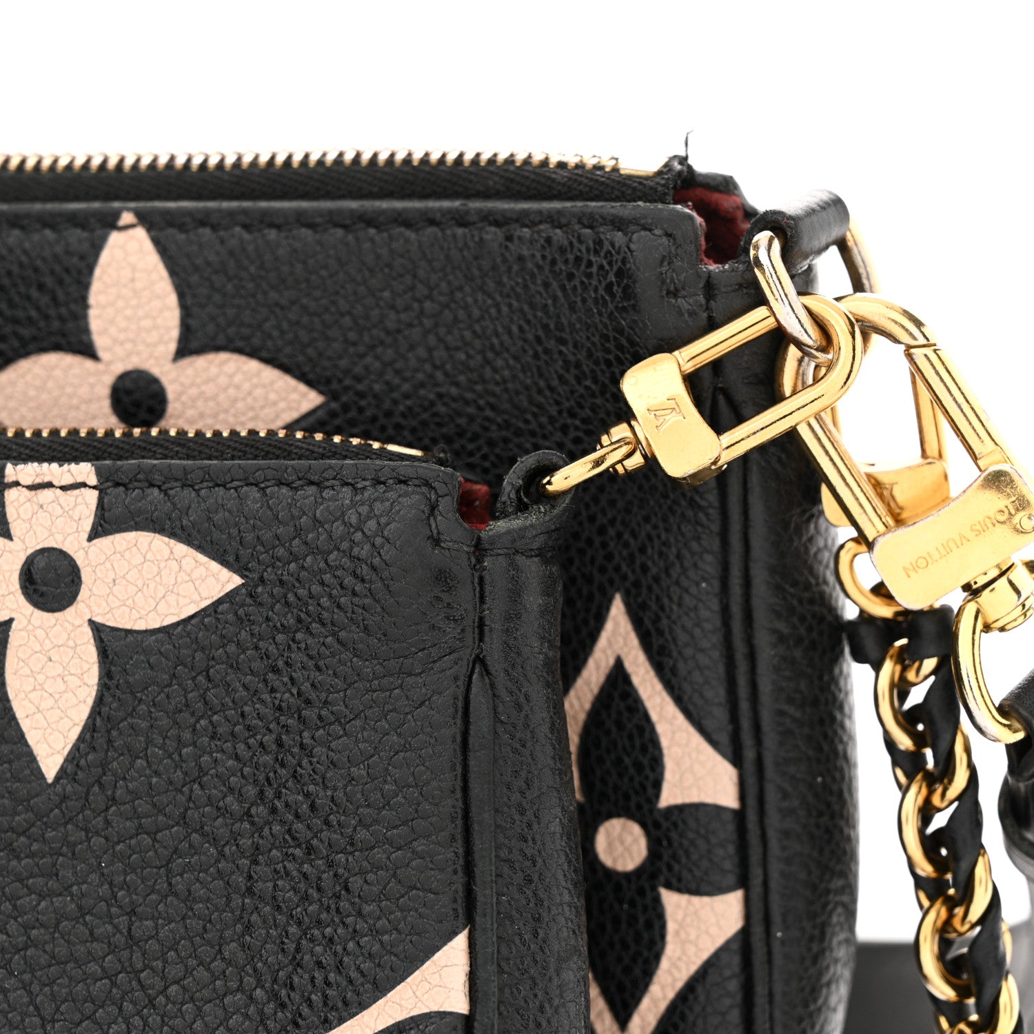 Louis Vuitton Empreinte Monogram Giant Multi Pochette Accessories Black Beige 13 of 14