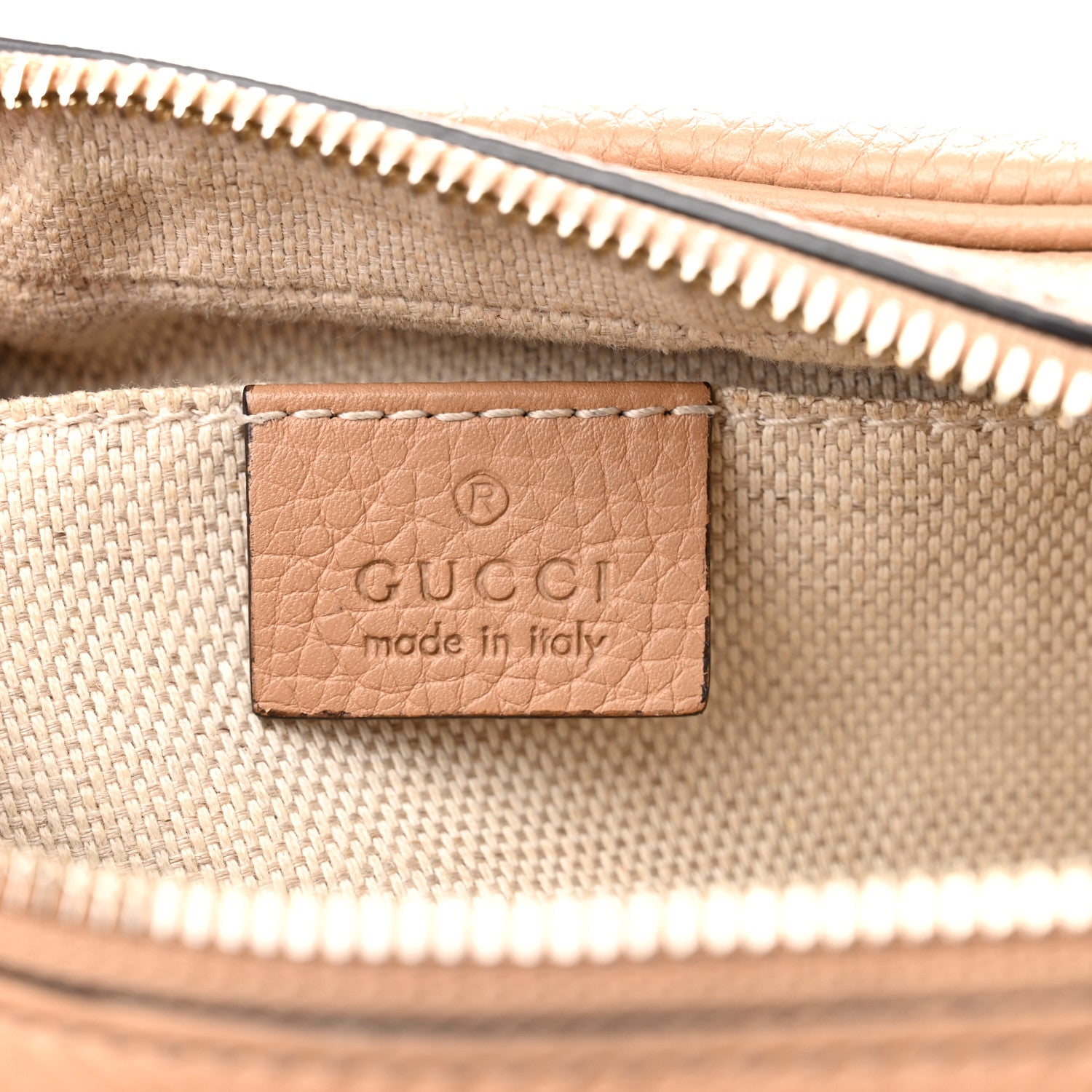 Gucci Pebbled Calfskin Small Soho Disco Bag Camelia 6 of 18