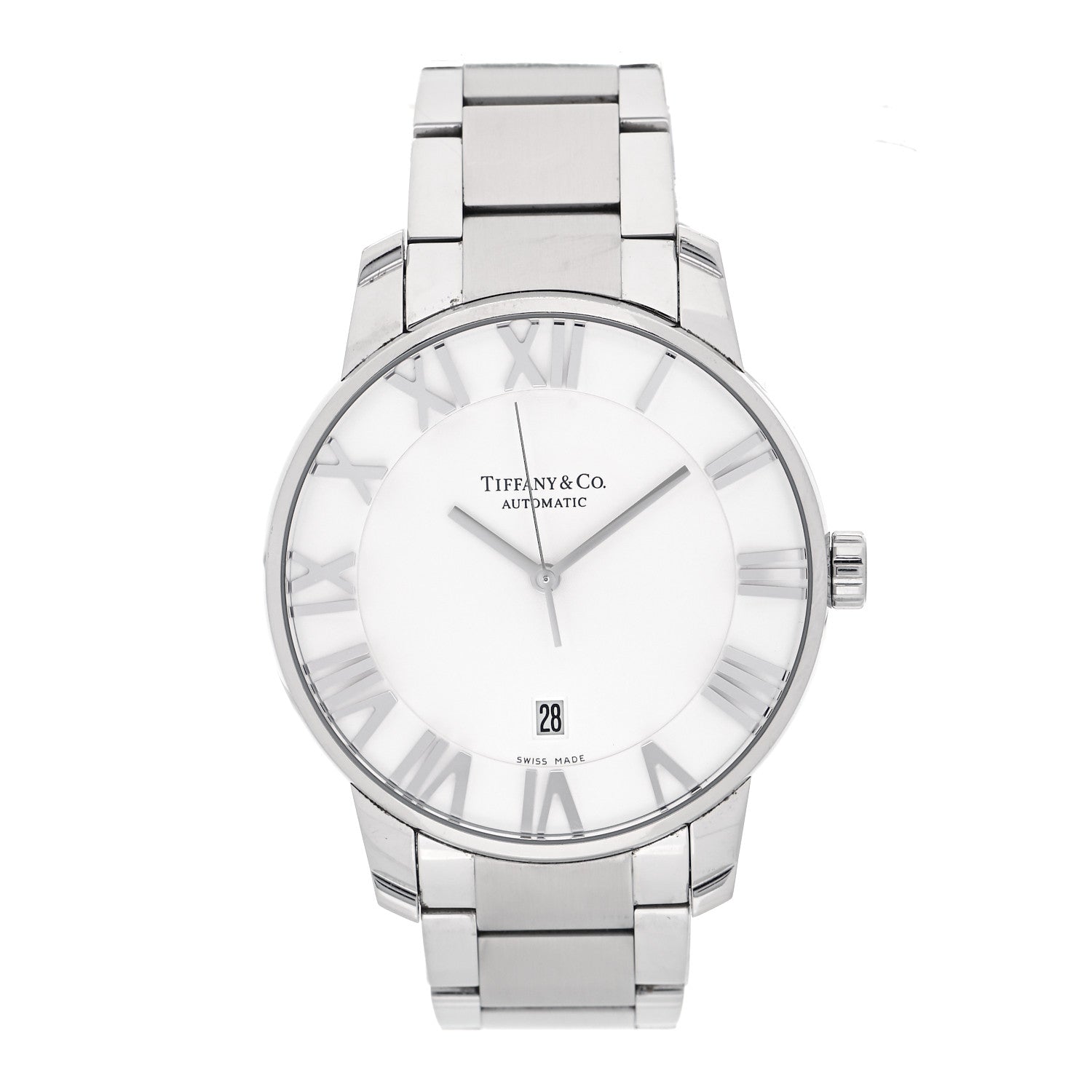 Tiffany Stainless Steel 42mm Atlas Automatic Watch 1 of 4