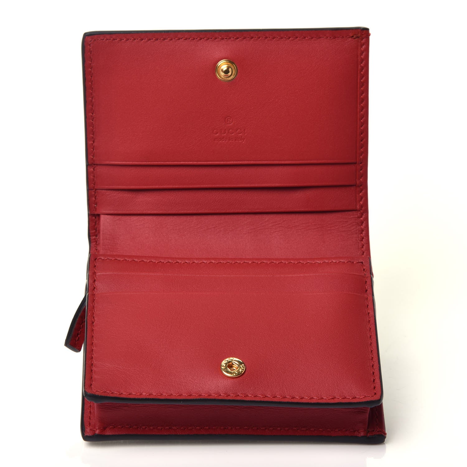 Gucci Soft GG Supreme Monogram Mystic Cat Card Case Wallet 5 of 8