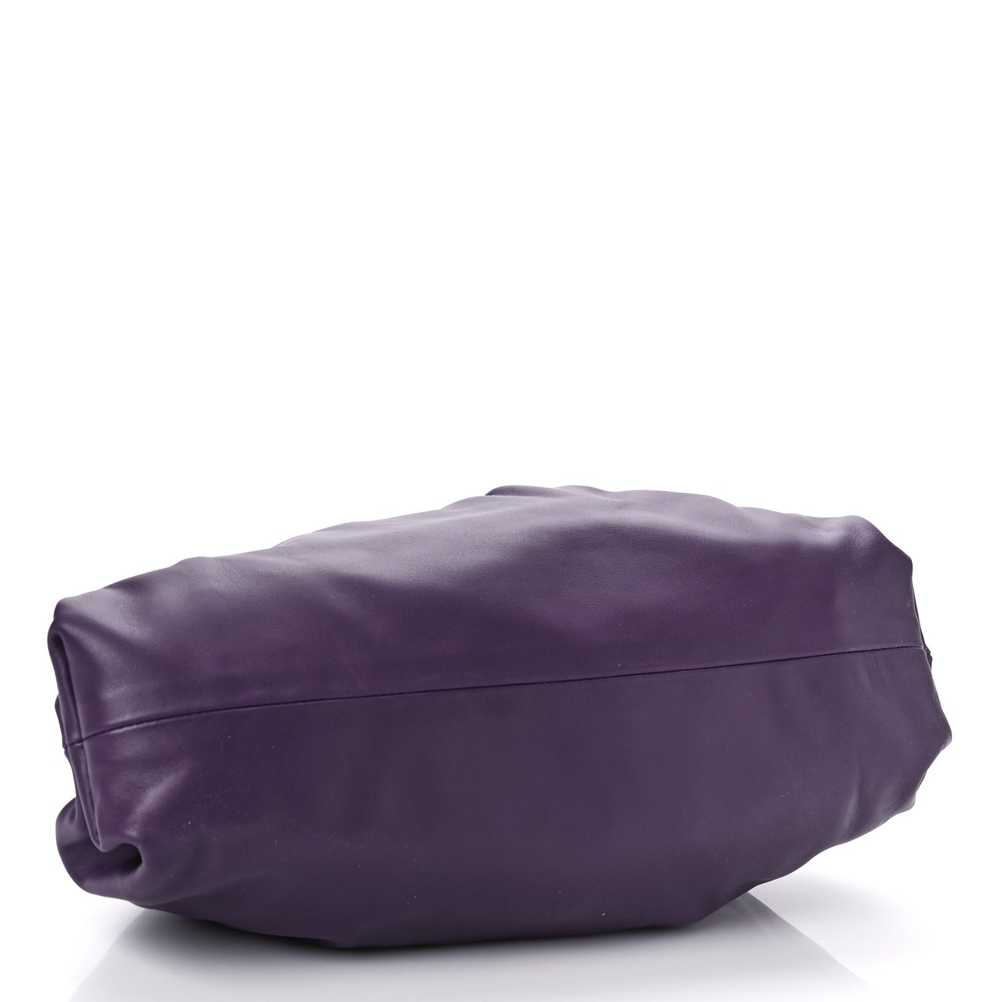 Smooth Butter Calf The Pouch Oversized Clutch Raisin