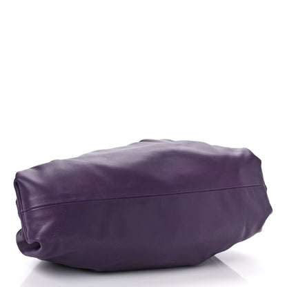 Bottega Veneta Smooth Butter Calf The Pouch Oversized Clutch Raisin 4 of 10