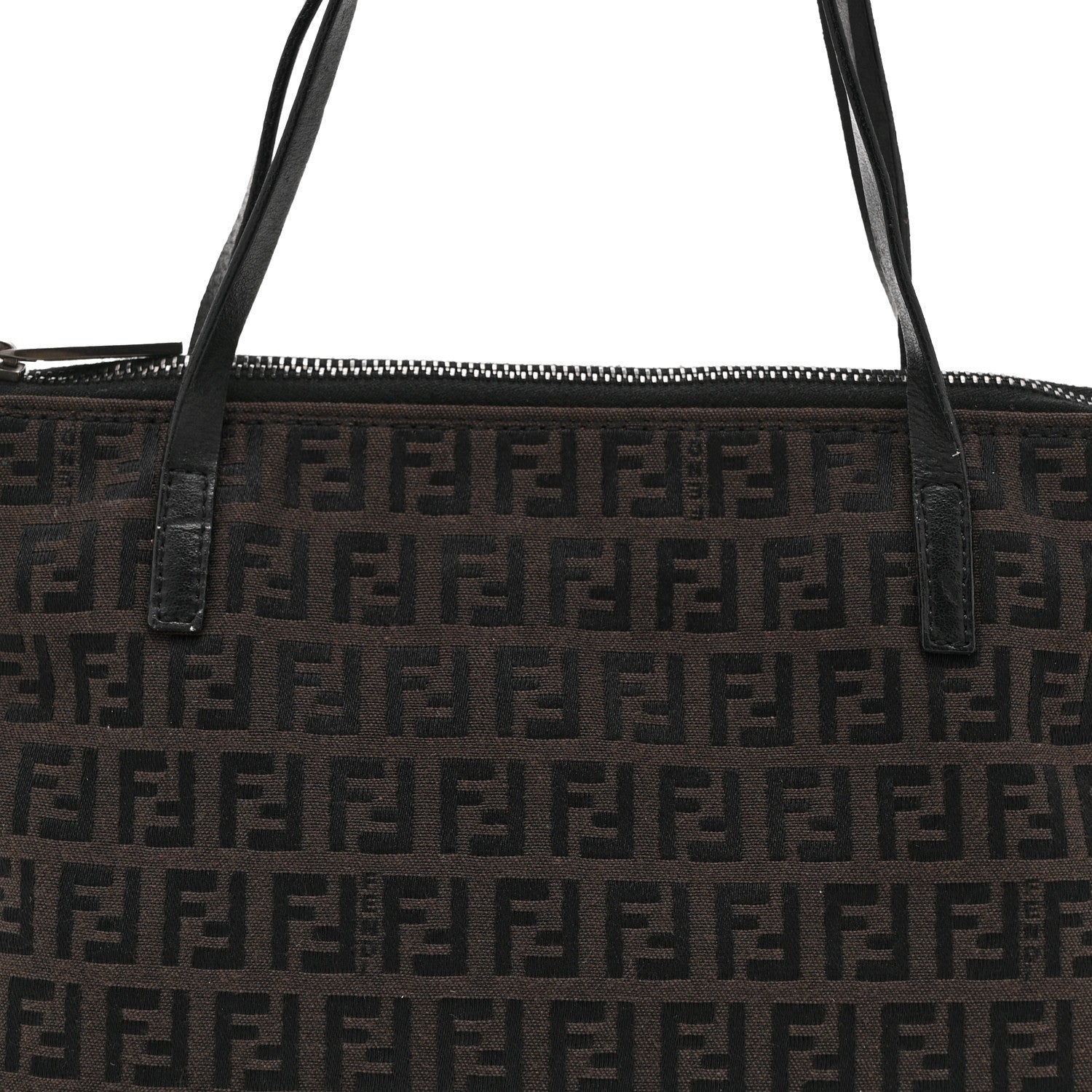 Fendi Zucchino Roll Tote Black 8 of 10