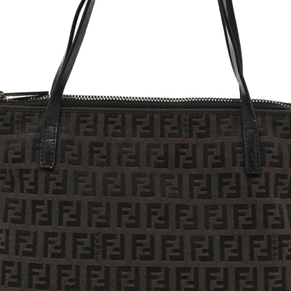 Fendi Zucchino Roll Tote Black 8 of 10