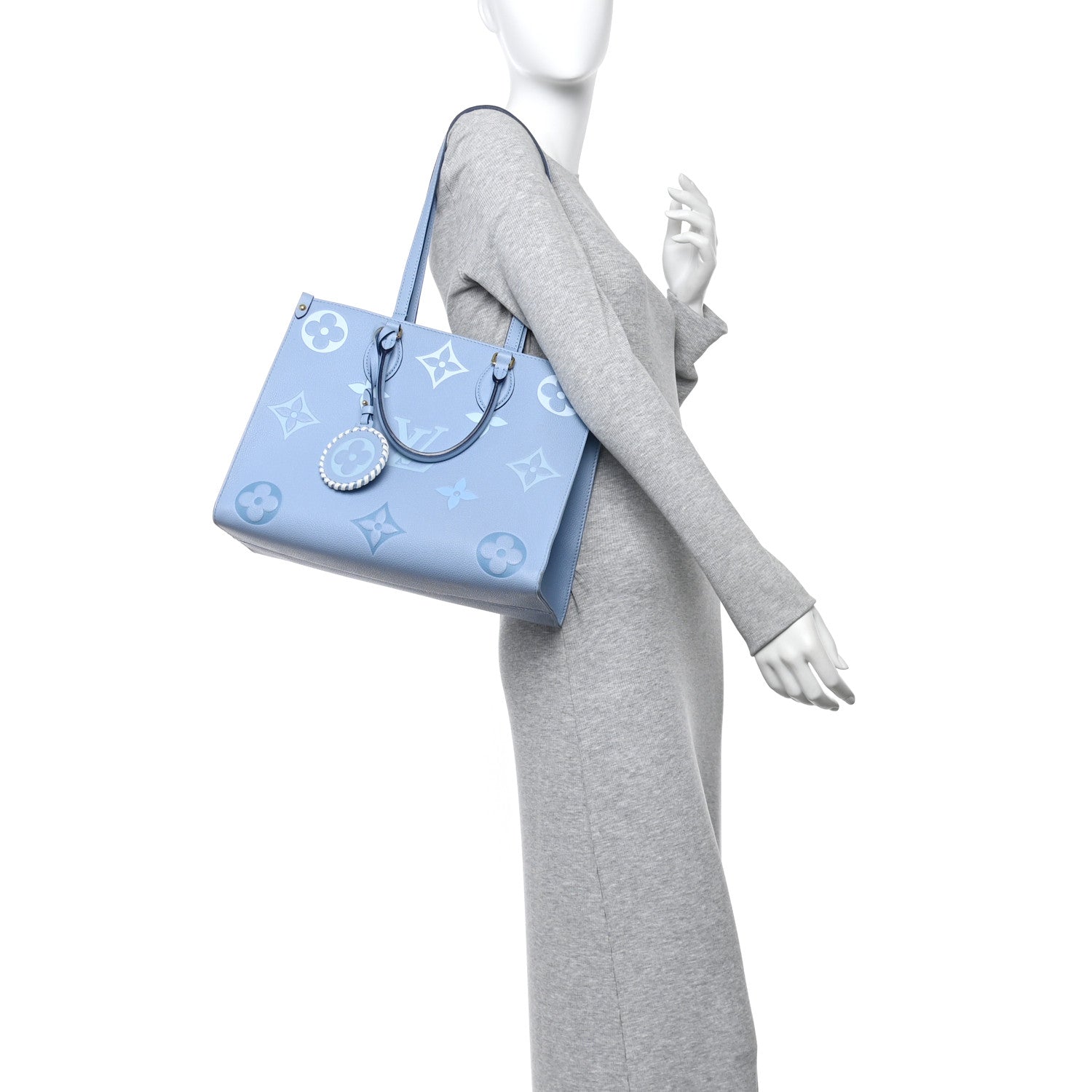 Louis Vuitton Empreinte Monogram Giant By The Pool Onthego MM Summer Blue 3 of 21