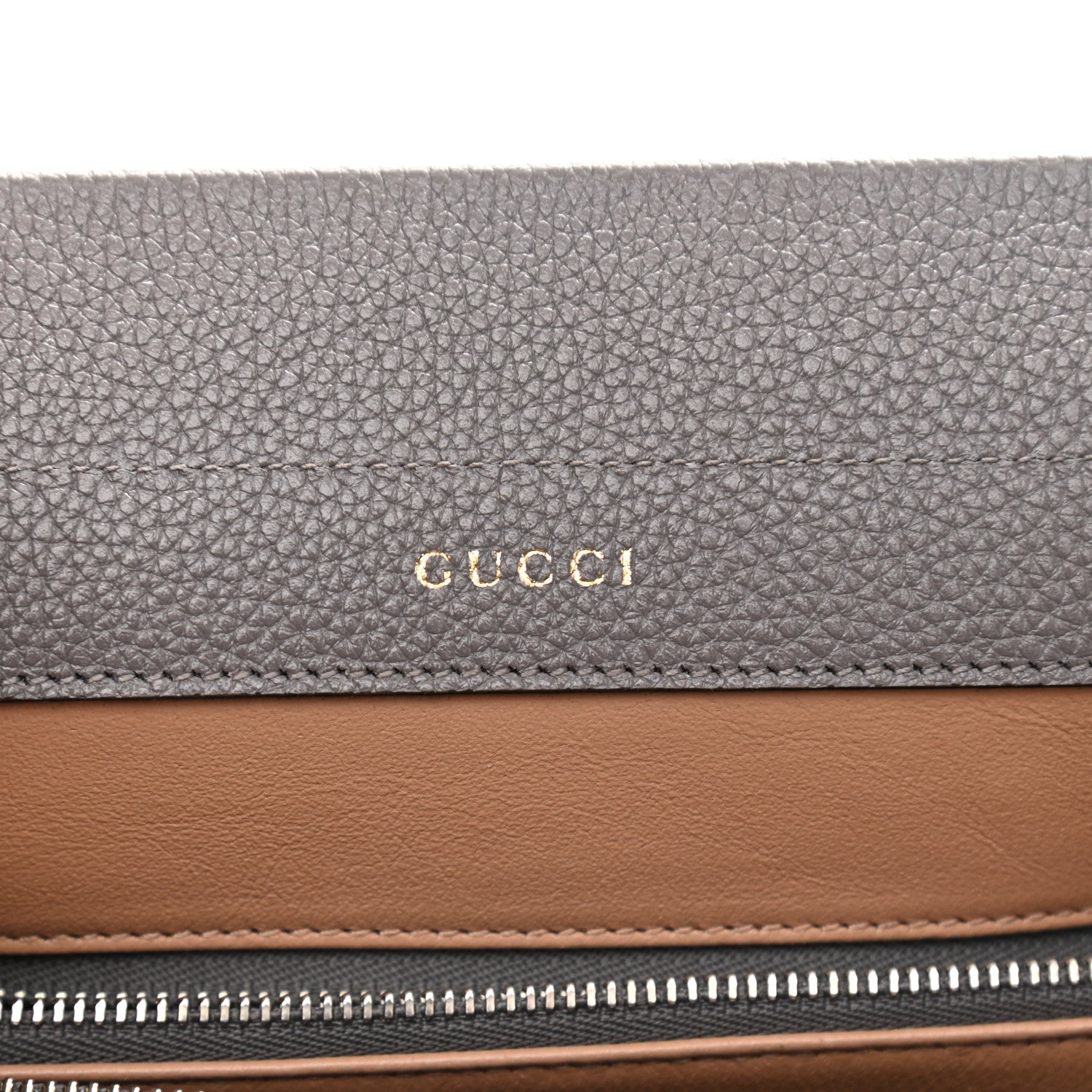 Gucci Grainy Calfskin Small Zumi Top Handle Bag Dusty Grey 6 of 11