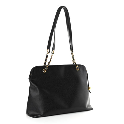 Chanel Caviar CC Shopper Tote Black 2 of 9