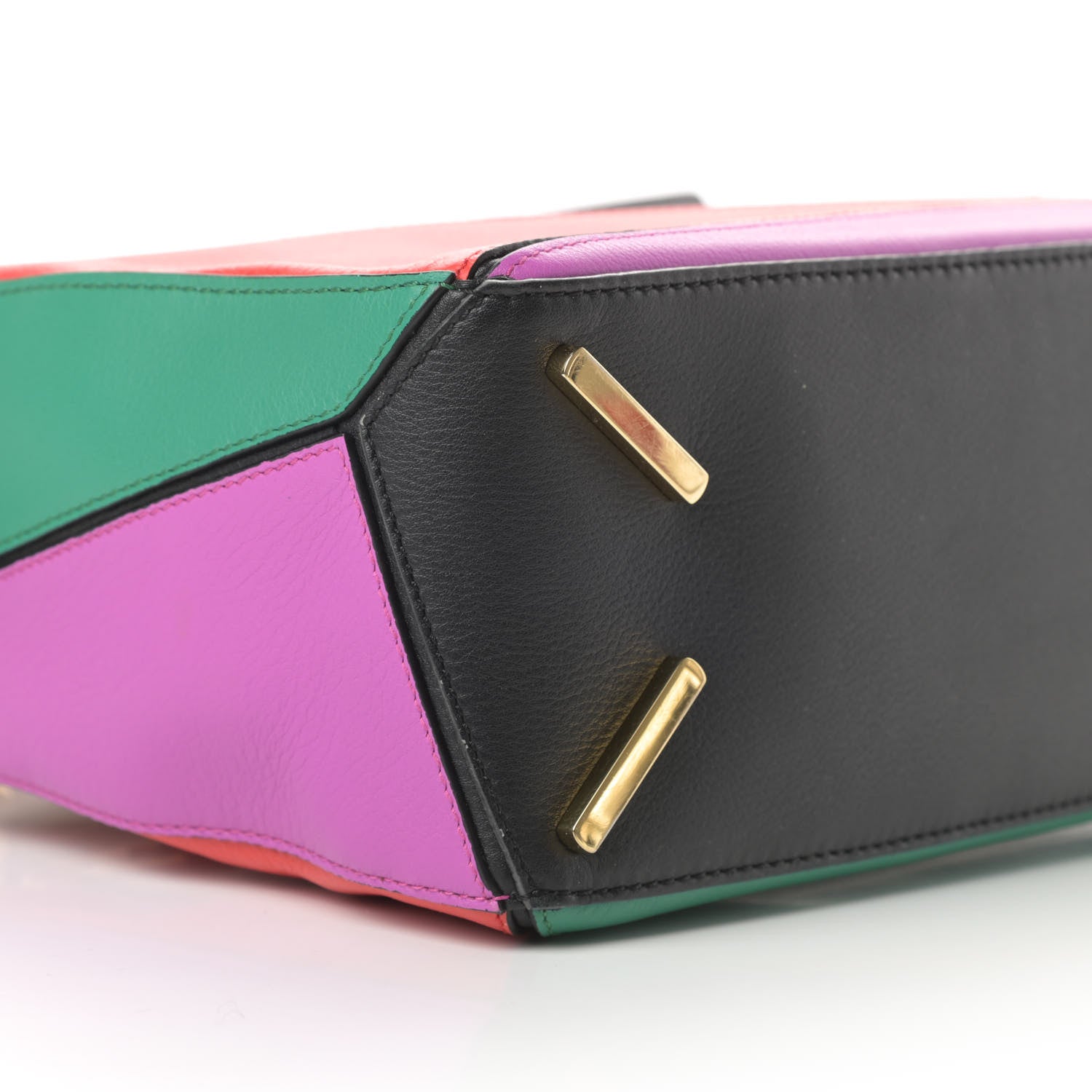 Loewe Calfskin Small Puzzle Bag Multicolor Black 9 of 10