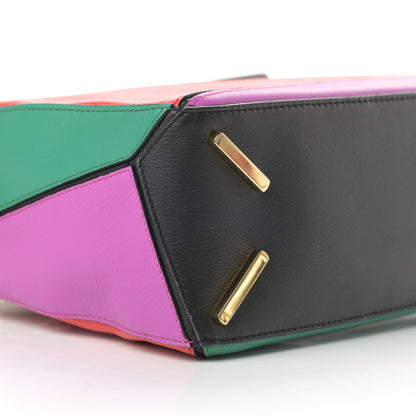 Loewe Calfskin Small Puzzle Bag Multicolor Black 9 of 10
