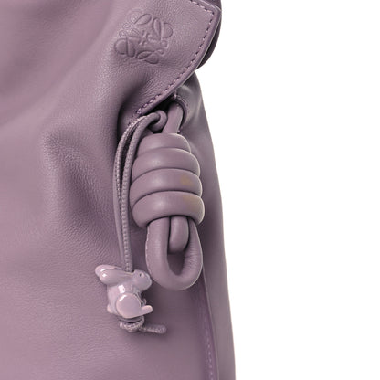Loewe Calfskin Monochrome Flamenco Knot Clutch Pale Aubergine Glaze 10 of 10
