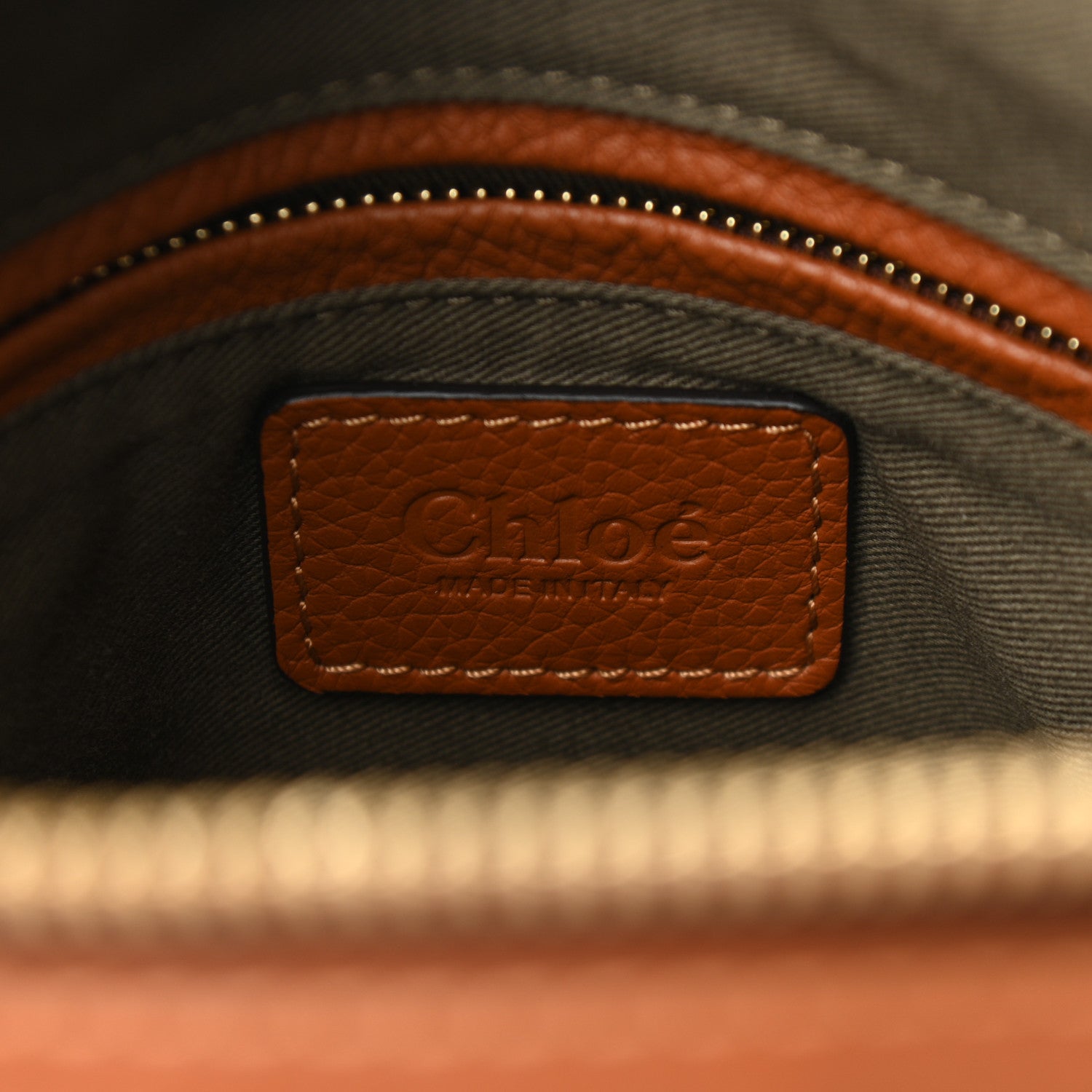Chloe Calfskin Medium Marcie Satchel Tan 6 of 9