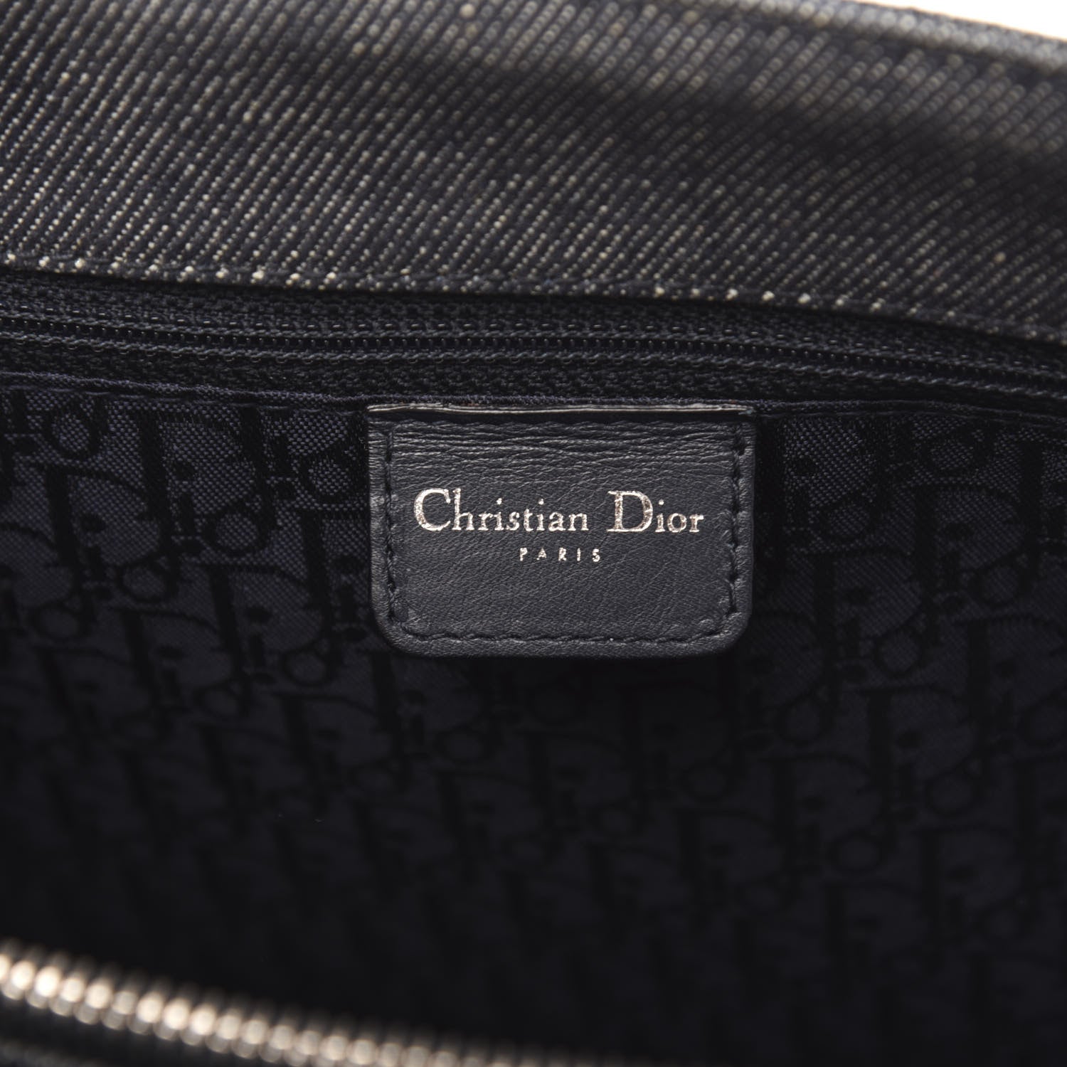 Christian Dior Denim Cannage Lady Dior Shopper Tote Blue 6 of 9
