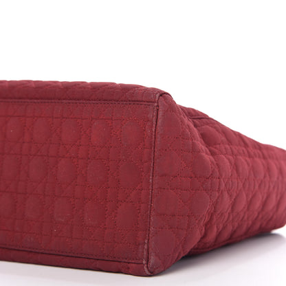 Christian Dior Nylon Cannage Medium Lady Dior Red 7 of 10