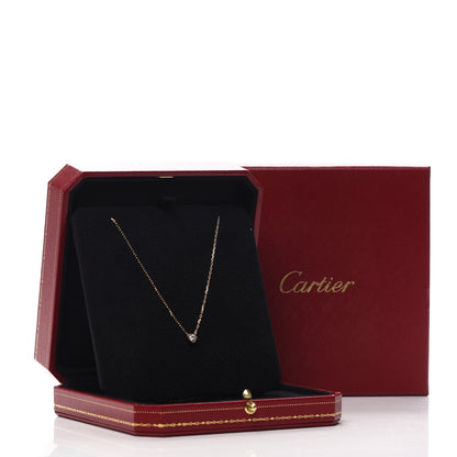 Cartier 18K Pink Gold Diamond D'Amour Heart Pendant Necklace 6 of 6