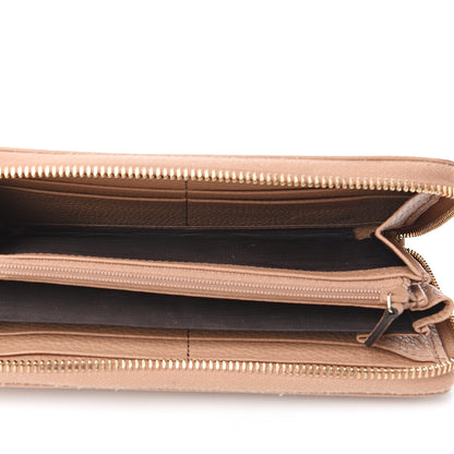 Gucci Pebbled Calfskin Soho Zip Around Wallet Camelia 4 of 15