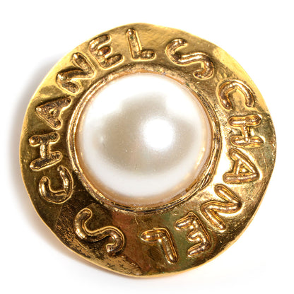 Chanel Pearl Clip On Earrings Gold 3 of 6