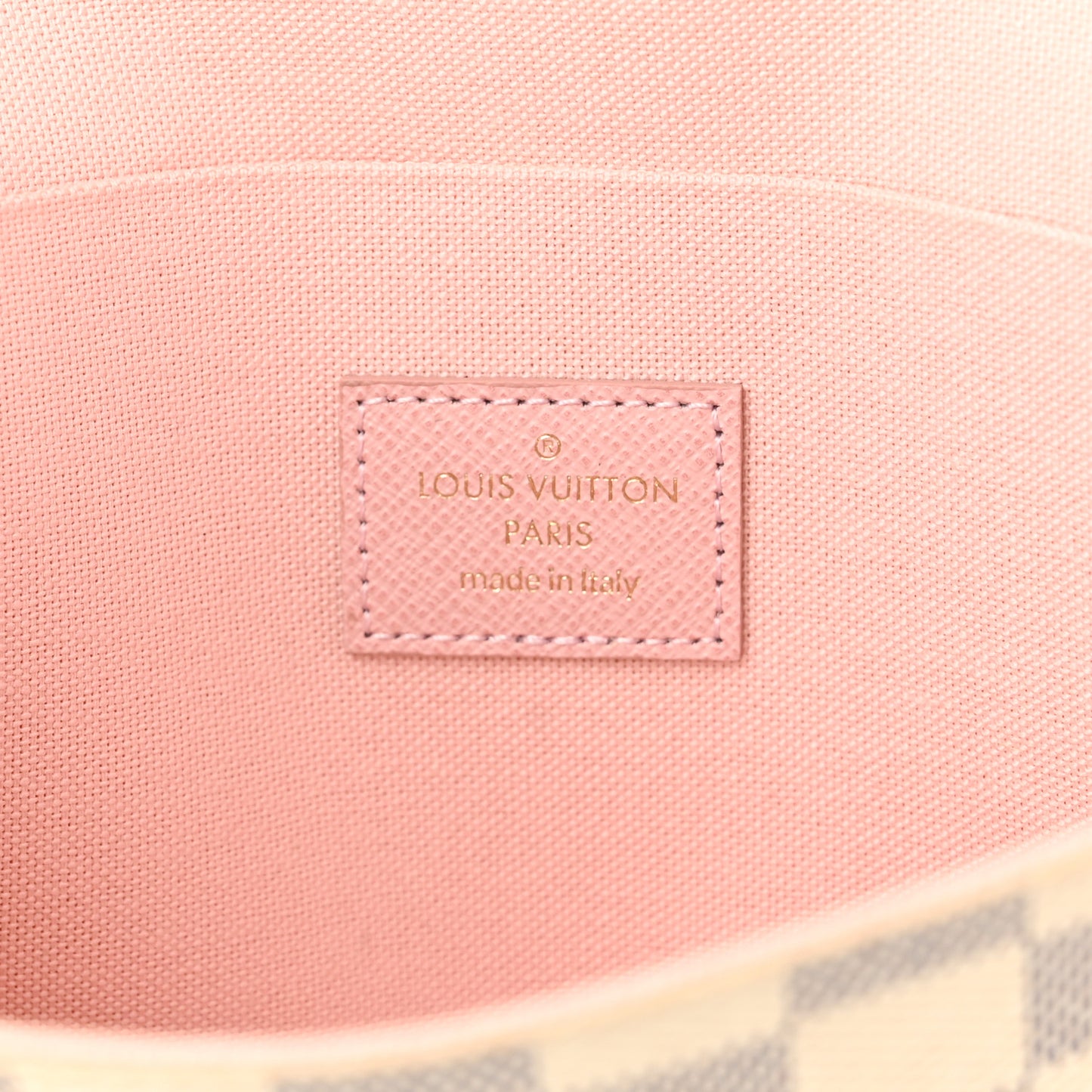 Damier Azur Felicie Strap & Go Eau de Rose