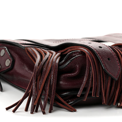 Proenza Schouler Lambskin Fringe PS1 Crossbody Pouch Oxblood 9 of 10