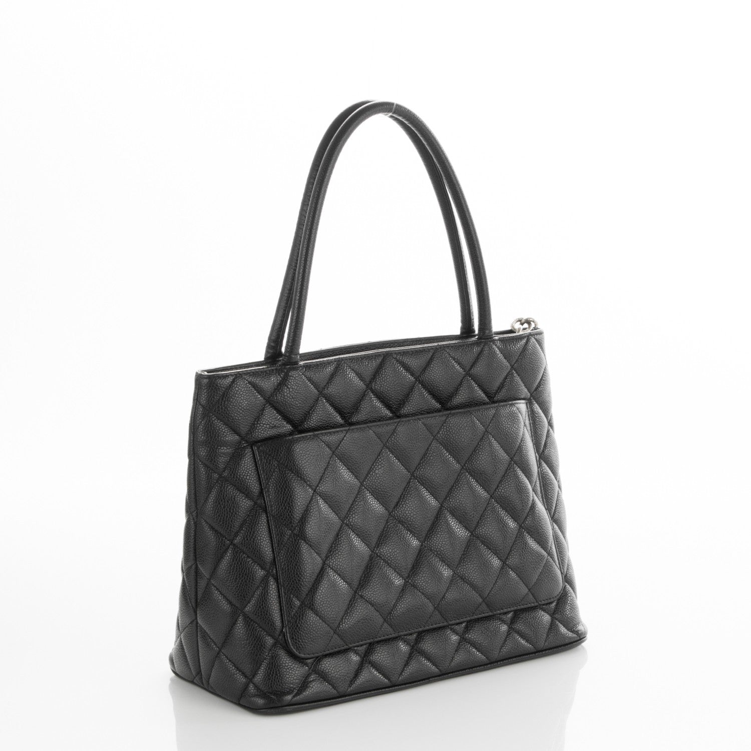 Chanel Caviar Quilted Medallion Tote Black 3 of 5