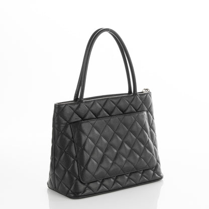 Chanel Caviar Quilted Medallion Tote Black 3 of 5