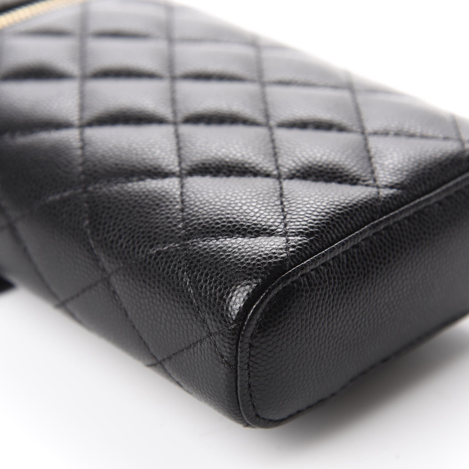 Chanel Caviar Quilted Phone Holder With Chain Black 6 of 10