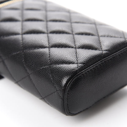Chanel Caviar Quilted Phone Holder With Chain Black 6 of 10