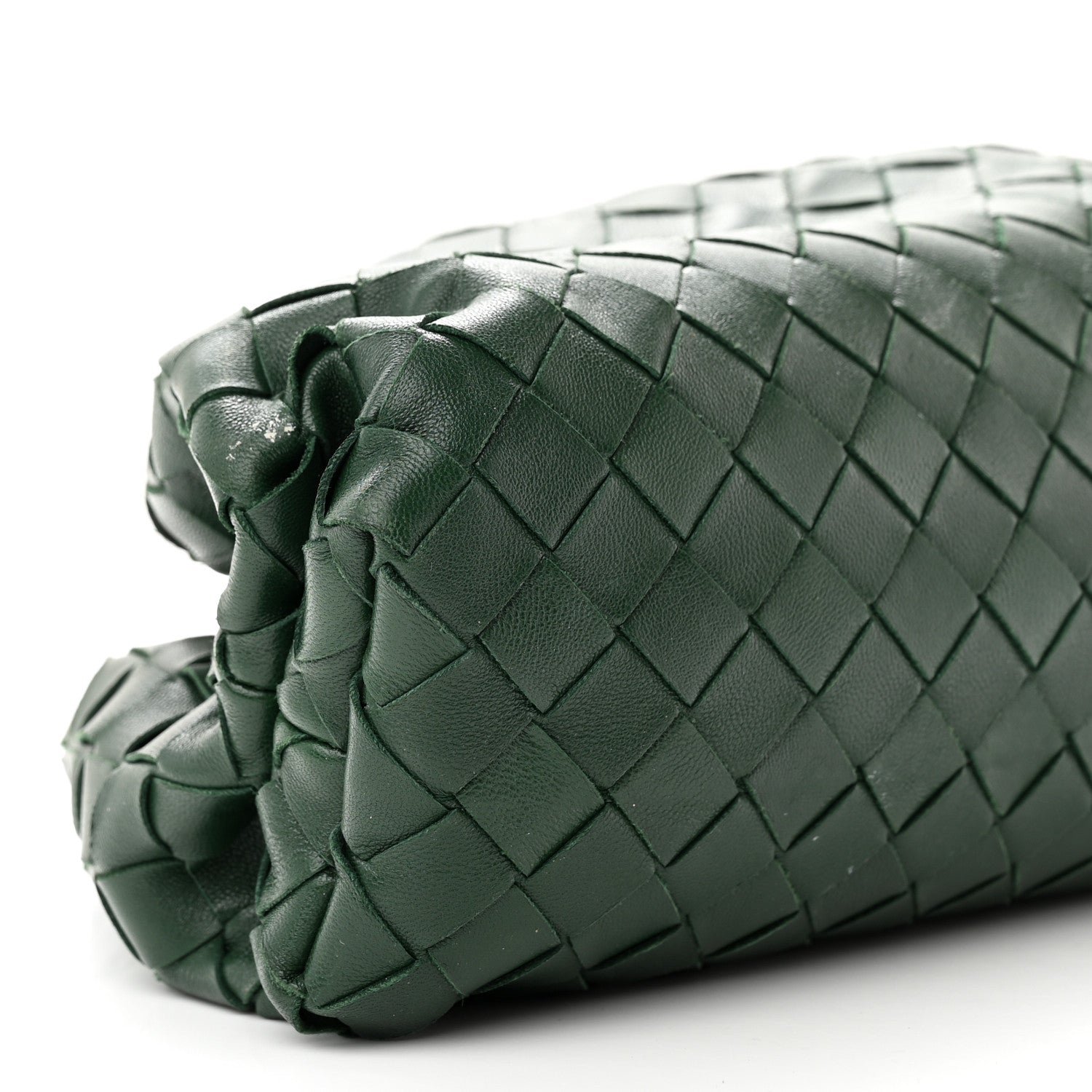 Bottega Veneta Nappa Maxi Intrecciato The Pouch Oversized Clutch Raintree 14 of 15