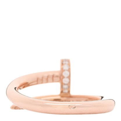 Cartier 18K Pink Gold Diamond Juste Un Clou Ring 52 6 3 of 5