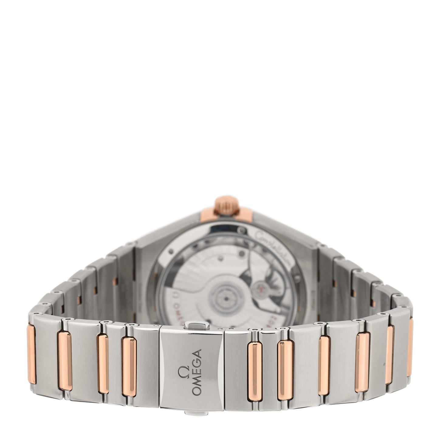 Stainless Steel 18K Sedna Gold Diamond Bezel Mother of Pearl 34mm Co-Axial Master Chronometer Small Seconds Automatic Watch 131.25.34.20.55.001