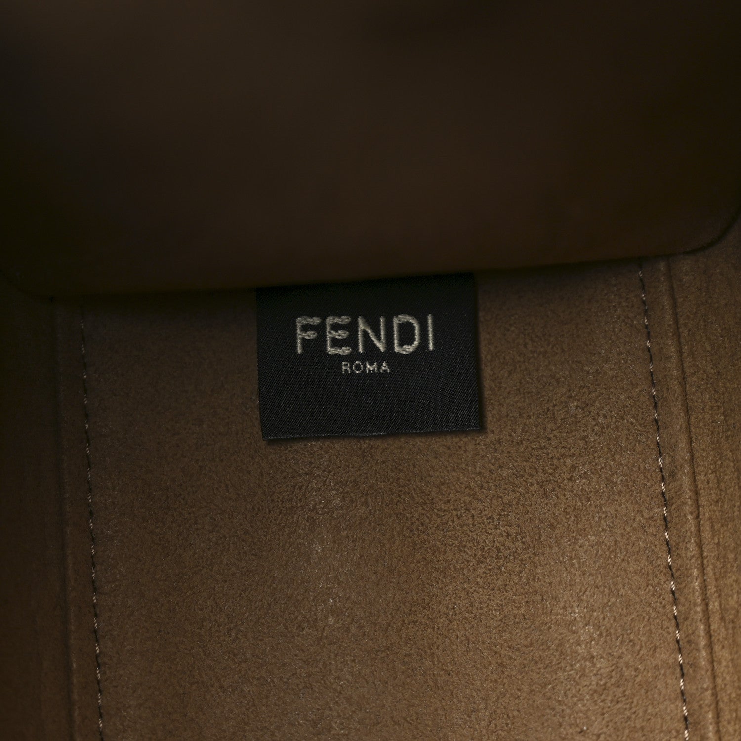 Fendi Fabric Jacquard FF 1974 Logo Small Fendi Sunshine Shopper
